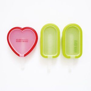 LOT 3 Silicone Stackable Popsicle Molds + Covers